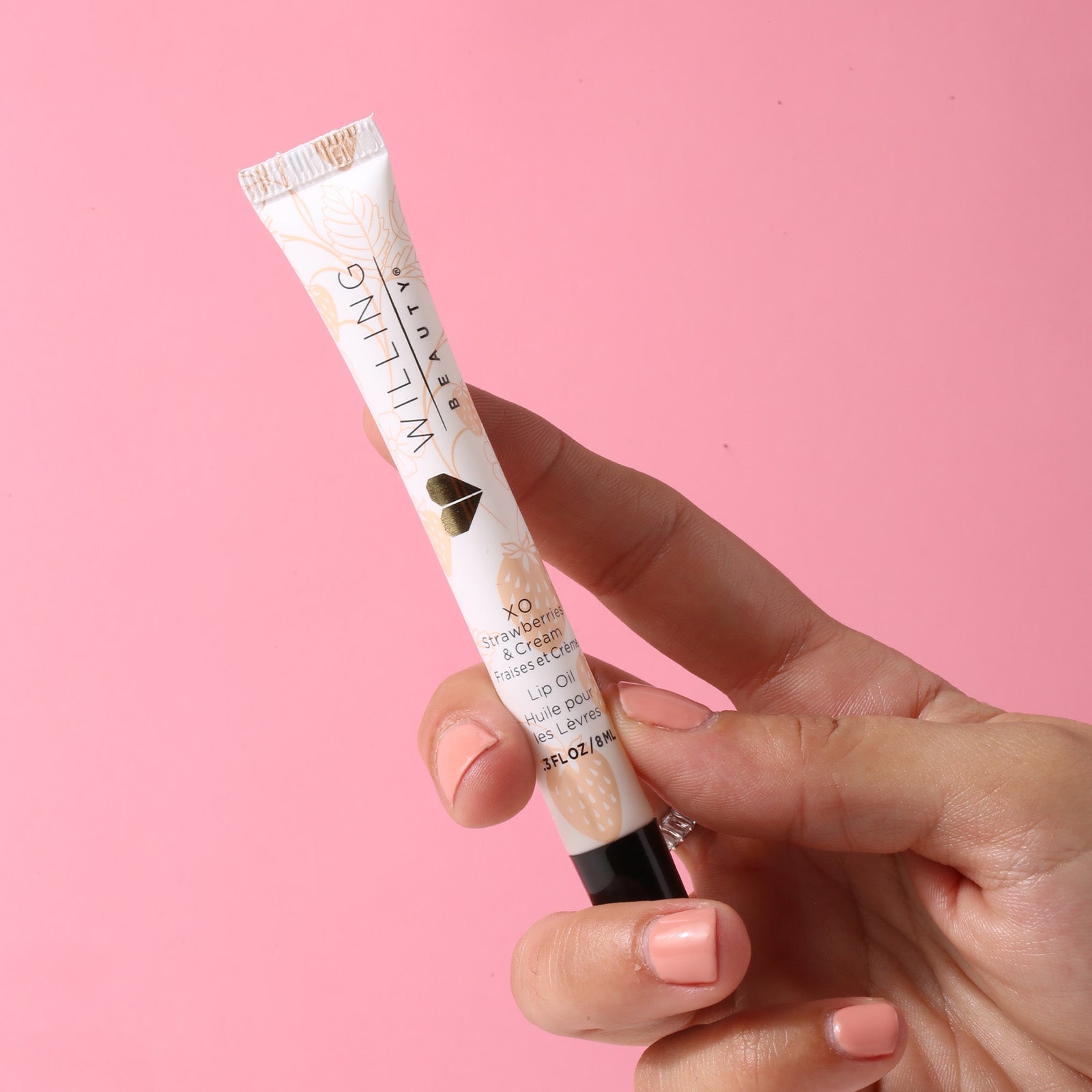 XO Strawberries + Cream Lip Oil