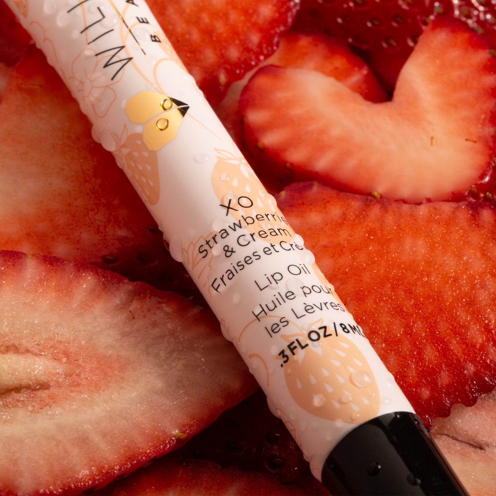 XO Strawberries + Cream Lip Oil